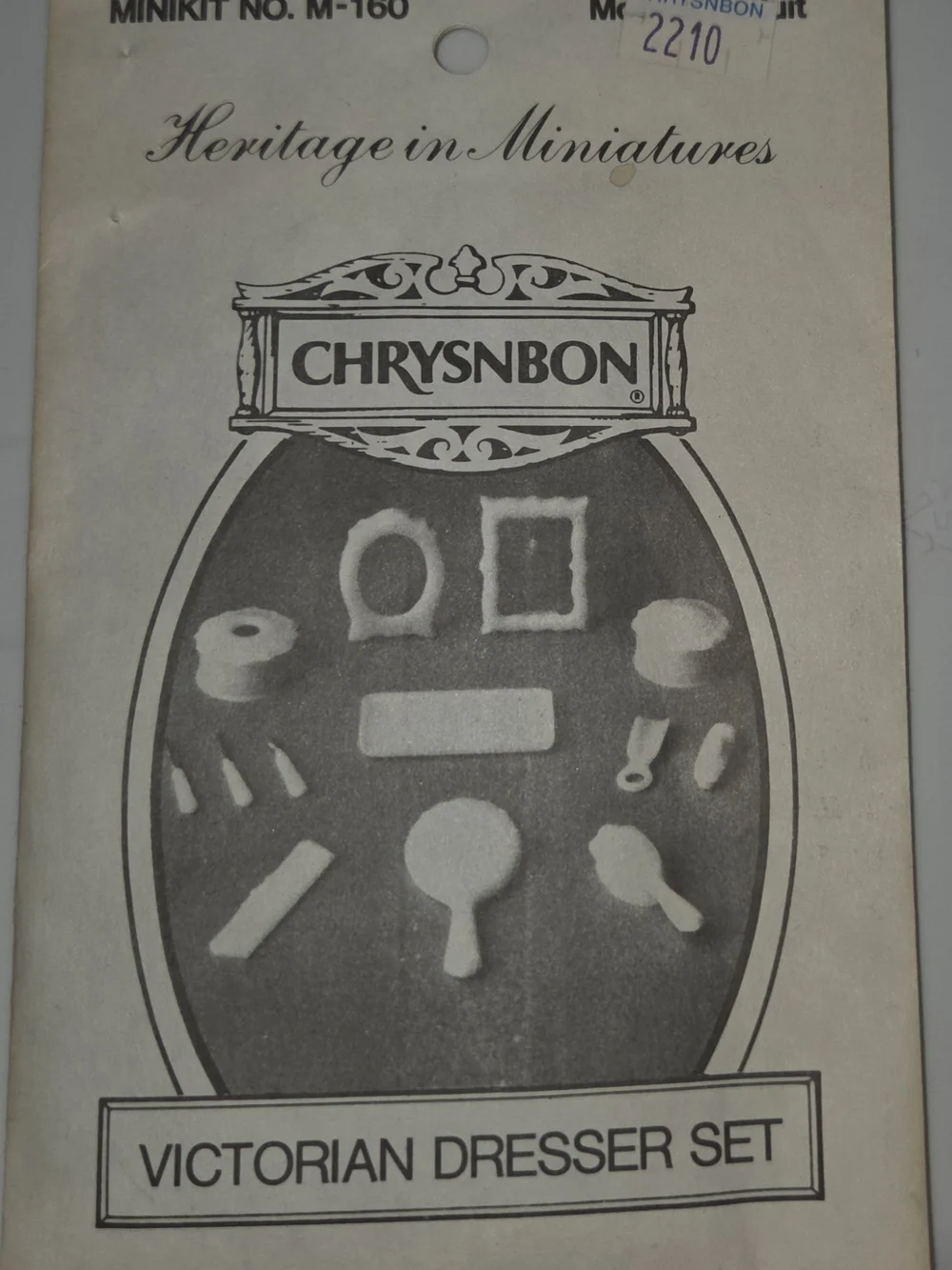 vintage Chrysnbon Heritage Victorian Dresser Set dollhouse accessory kit